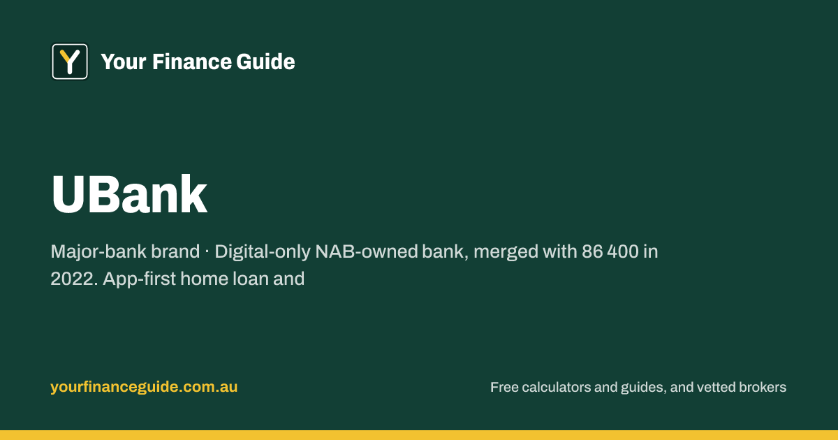 UBank Home Loan Rates, Rate Card & Credit Policy (2026) | Your Finance ...